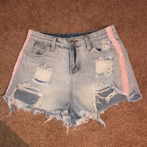 Distressed Jean Shorts